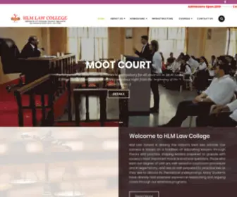 HLmlawcollege.org(Law College) Screenshot