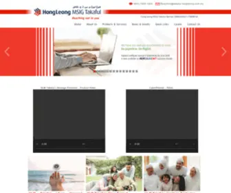 HLmsigtakaful.com.my(Hong Leong MSIG Takaful Hong Leong MSIG Takaful) Screenshot