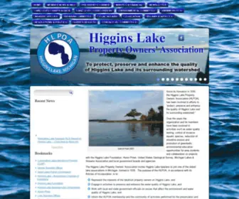 Hlpoa.org(Higgins Lake) Screenshot
