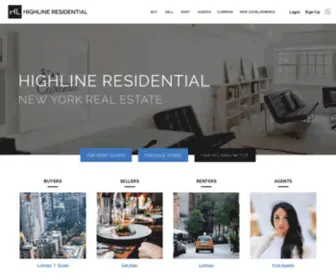 Hlresidential.com(Highline Residential New York City Real Estate) Screenshot