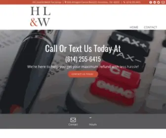 HLwtaxgroup.com(Tax preparation in Columbus) Screenshot