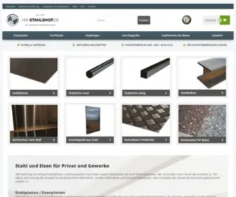 HM-Stahlshop.de(Stahlplatten und Eisenplatten nach maß) Screenshot