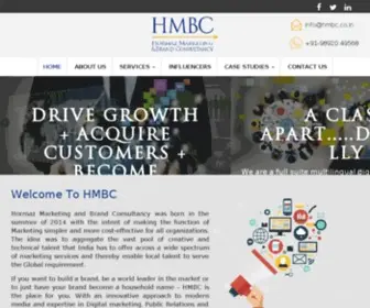 HMBC.co.in(Hormaz Marketing and Brand Consultancy) Screenshot