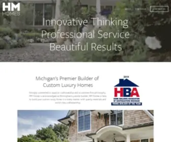 Hmbuilt.com(Michigan's Premier Custom Home Builder) Screenshot