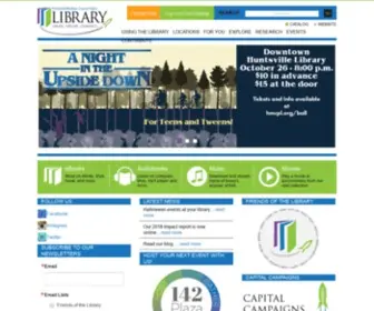HMCPL.org(Huntsville-Madison County Public Library) Screenshot