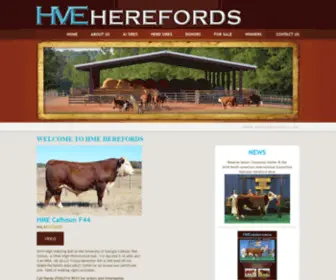 Hmeherefords.com(HME Herefords) Screenshot