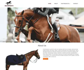 Hmexports.in(Get best online horse riding accessories & equipment exporter in india) Screenshot