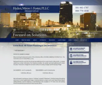 HMflaw.net(Estate Planning Attorney Little Rock AR) Screenshot