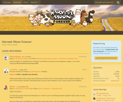 Hmforever.de(Harvest Moon Forever) Screenshot
