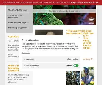 Hmfoundation.co.za(Hans Merensky Foundation) Screenshot