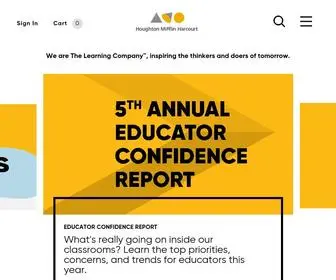 HMhco.com(Education and Learning Technology Company) Screenshot