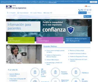 Hmlaesperanza.com(Hospital HM La Esperanza en Santiago) Screenshot