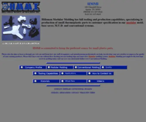 Hmmi.com(Hillsman Modular Molding Inc) Screenshot