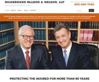 HMnlaw.com(Oakland & Los Angeles Injury Attorney) Screenshot