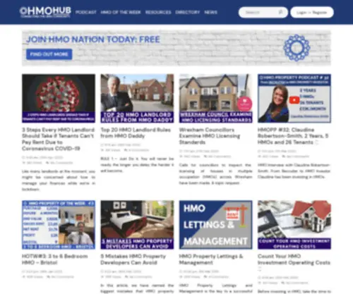 Hmohub.co.uk(HMOHub; the home of the HMO property community. Our mission) Screenshot