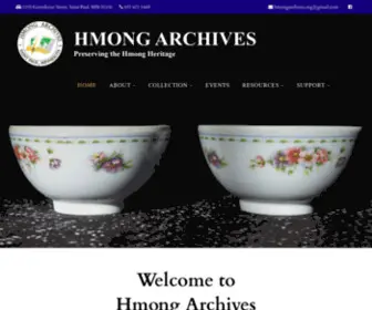 Hmongarchives.org(Preserving the Hmong Heritage) Screenshot