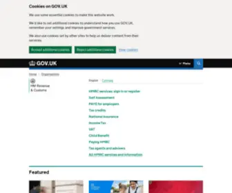HMRC.gov.uk(HM Revenue & Customs) Screenshot