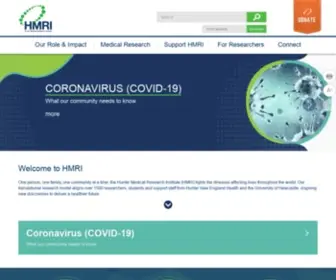 Hmri.org.au(Leading research for life changing results) Screenshot