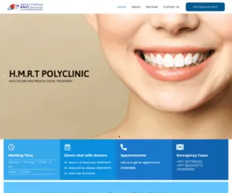 HMRtpolyclinic.ae(Healthcare and Medical Royal Treatment) Screenshot