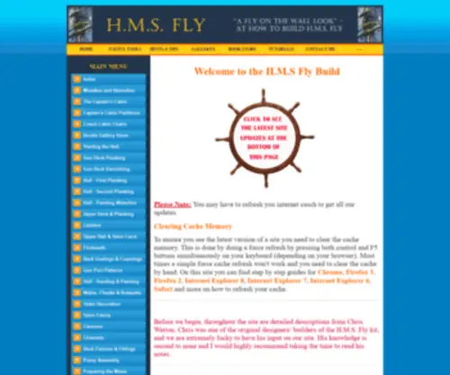 HMSFLY.com(Fly Model Ship Build) Screenshot