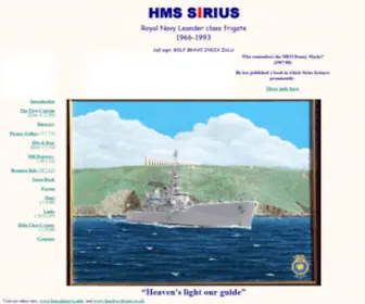 HMssirius.info(Hms sirius f40 royal navy leander class frigate) Screenshot