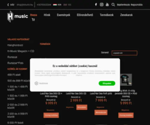 Hmusic.hu(H-Music Hungary) Screenshot