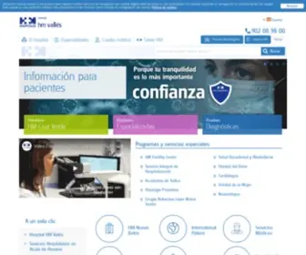 Hmvalles.com(Hospital) Screenshot