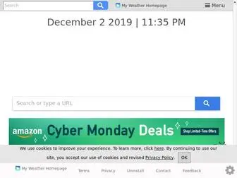 HMyweatherhomepage.com(New Tab Search) Screenshot