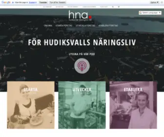 Hna.se(Hudiksvalls Näringslivs AB) Screenshot