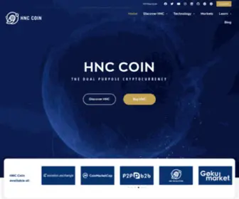 HNC-Coin.com(HNC’s mission as a cryptocurrency) Screenshot