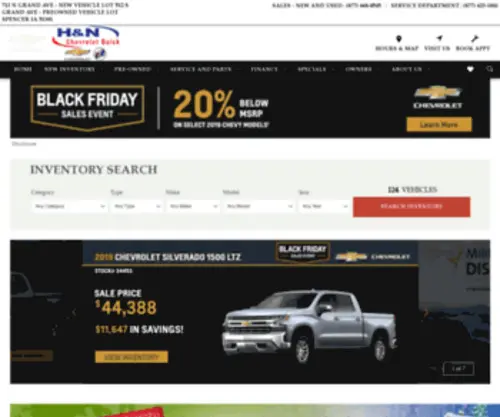 HNchevy.com(H & N Chevrolet Buick in Spencer) Screenshot
