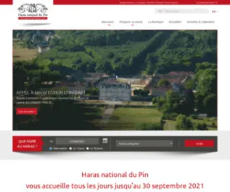 Hndupin.fr(Le Haras national du Pin) Screenshot