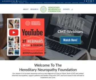 HNF-Cure.org(Hereditary Neuropathy Foundation) Screenshot