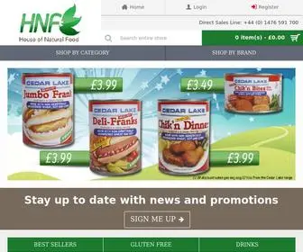 Hnfoods.co.uk(House of Natural Food) Screenshot