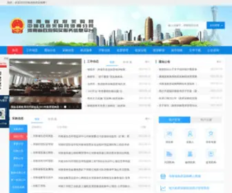 HNGP.gov.cn(河南省政府采购网) Screenshot