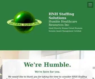 HNHstaffingsolutions.com(Humble Healthcare Resources) Screenshot