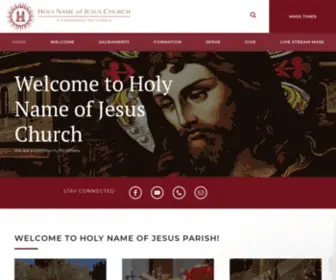 HNJchurch.org(Holy Name of Jesus Parish) Screenshot