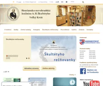HNK-VK.sk(Hontiansko-novohradská knižnica A) Screenshot