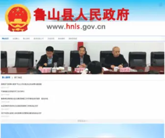 HNLS.gov.cn(鲁山县人民政府网站) Screenshot