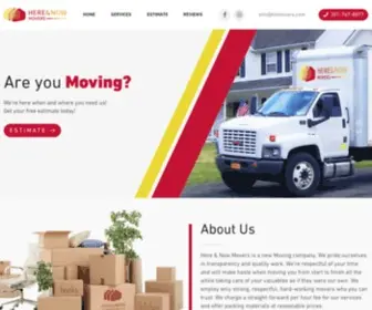 Hnmovers.com(HERE & NOW Movers) Screenshot