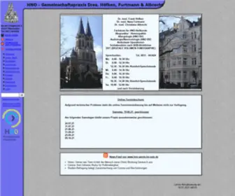 Hno-Ringkirche.de(HNO-Praxis An der Ringkirche/Wiesbaden) Screenshot