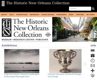 Hnoc.org(The Historic New Orleans Collection) Screenshot