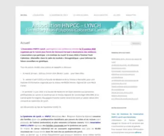 HNPCC-LYNCH.com(Hereditary Non Polyposis Colorectal Cancer) Screenshot