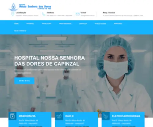 HNSDD.com.br(Hospital Nossa Senhora das Dores de Capinzal) Screenshot