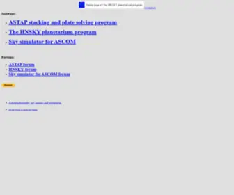 HNSKY.com(ASTAP & HNSKY programs) Screenshot