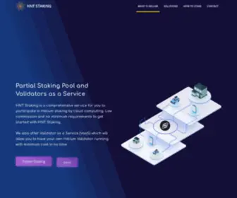 HNTstaking.net(Low Commission Helium Staking Service By Cloud Computing) Screenshot