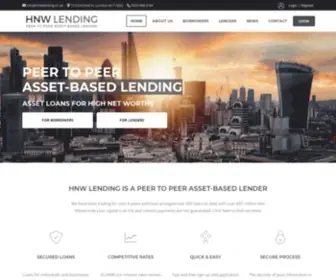 HNwlending.co.uk(HNW Lending) Screenshot