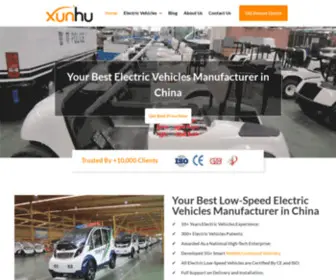 Hnxunhu.com(Electric Vehicles Manufacturer & Supplier in China) Screenshot