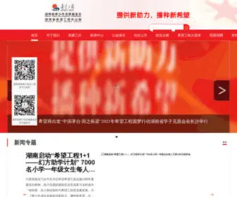 HNYDF.net(湖南省青少年发展基金会) Screenshot