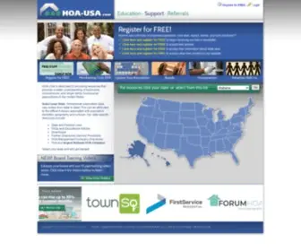 Hoa-Usa.com(Home Owner Association) Screenshot